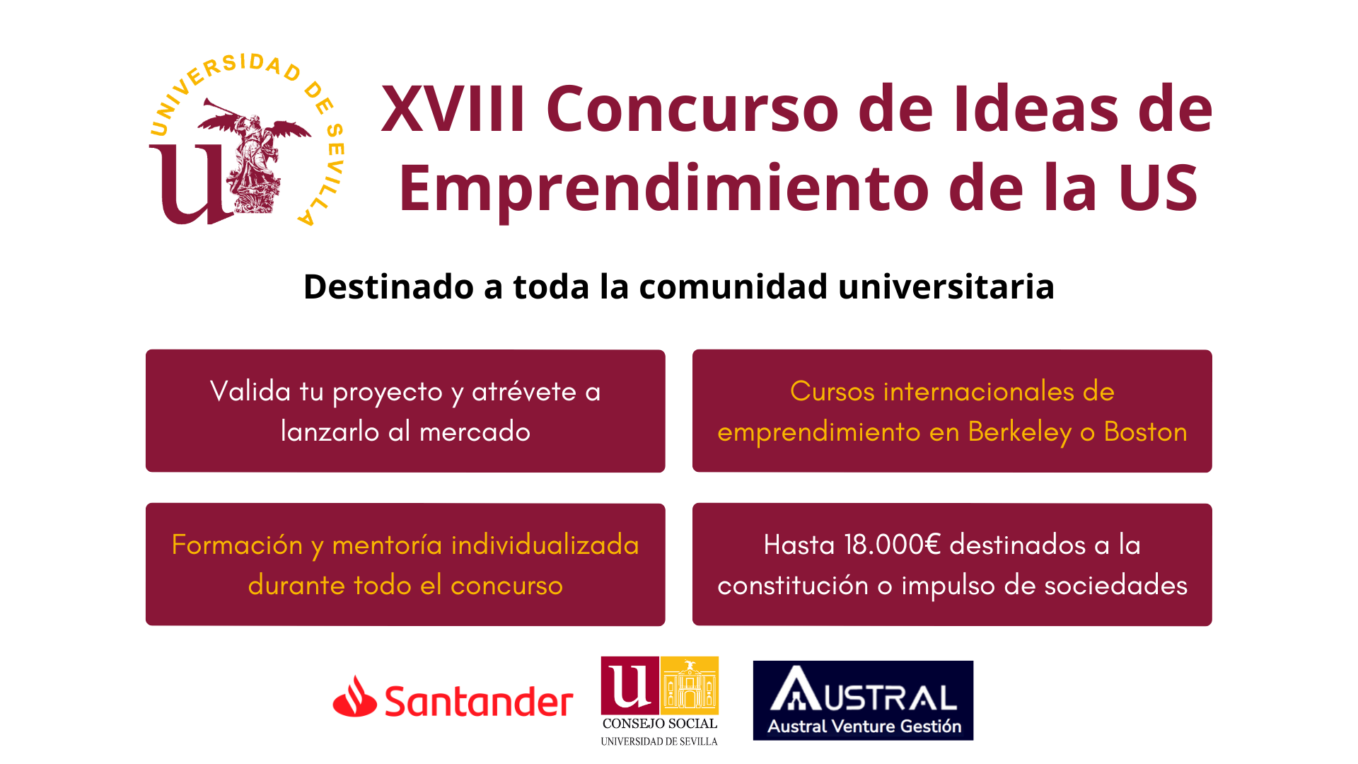 XVIII edición del Concurso de Ideas de Emprendimiento